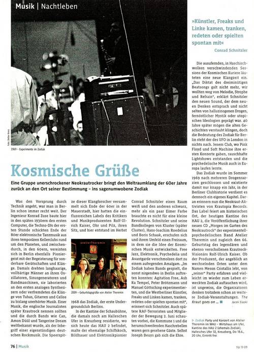 tip magazin, atelierTheremin , atelier theremin , arne neumann , arne paul neumann , berlin, german krautrock, 2009 , baritone , guitar , arne neumann , hawaiigitarre , baritongitarre